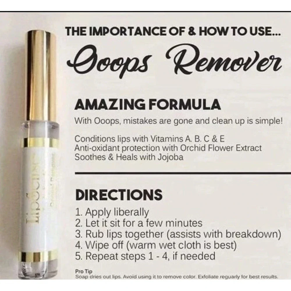 Ooops Remover Set of 2 LipSense Bundle‎ SeneGence to Remove Lip Color NEW/SEALED